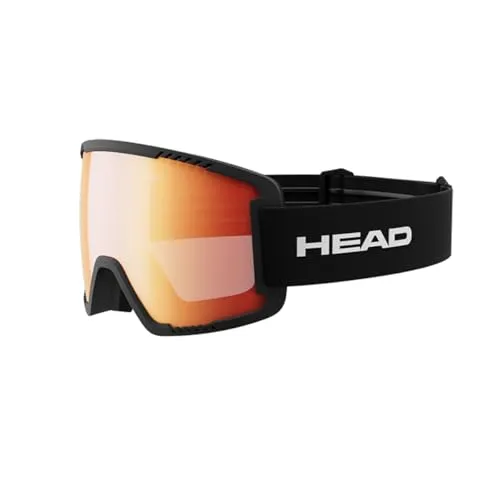 HEAD Unisex – Adult CONTEX Ski- und Snowboardbrille - Skibrille mit torischer Scheibe und 5K Lens für extrem weites Sichtfeld, ideal für beste Sichtverhältnisse beim Skifahren oder Snowboarden.