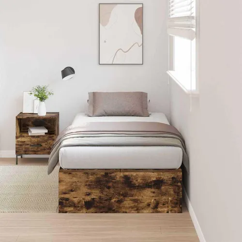 Maison Exclusive Aufbewahrungsbettgestell Geräucherte Eiche 80 x 200 cm