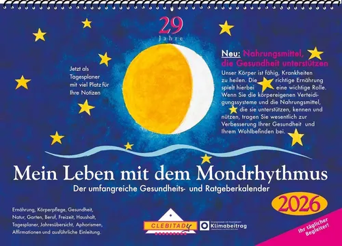 Edith Stadig | Mein Leben mit dem Mondrhythmus 2026 | Aufstellkalender