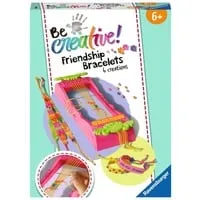 BeCreative Freundschaftsbändchen Set - 6 verschiedene Bändchen zum Basteln - Kreatives Bastelset für Schulkinder ab 6 Jahren. Fördert die Kreativität und Teamarbeit beim Gestalten von Freundschaftsbändchen.