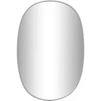 vidaXL Wandspiegel 50x35cm - Silbern - Dekorativer Wandspiegel aus langlebigem Glas und PVC-Rahmen, ideal für kleinere Räume und verleiht jedem Raum eine luxuriöse Note.
