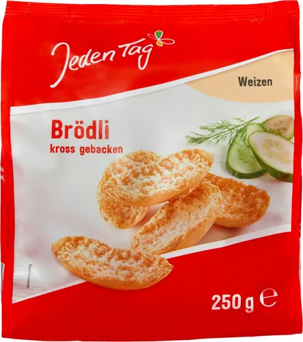 Jeden Tag Brödli Weizen (250g Packung) + usy Block