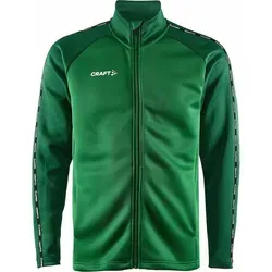 Craft Squad 2.0 Polyesterjacke Herren - Grün - Sportjacke aus 100% recyceltem Polyester, bietet optimalen Feuchtigkeitstransport und hohen Tragekomfort dank ergonomischer Passform und Elastizität. Ideal für sportliche Aktivitäten!