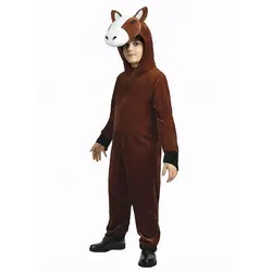 Metamorph Kostüm Pferd Kostüm für Kinder, Das Leben ist ein Ponyhof! braun 98-104