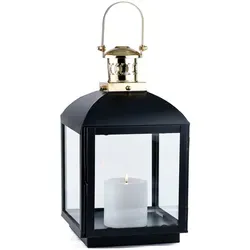 Marrakesch Teelichthalter Eilin Gross - Skandinavisches Design für Garten und Balkon - Teelichthalter aus Metall und Glas, handgefertigt, ideal für Innen- und Außenbereich, sorgt für stimmungsvolle Beleuchtung und gemütliche Atmosphäre.