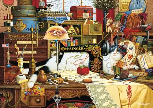 Schmidt Spiele 59993 Charles Wysocki, Maggie, die Chaotin, 1000 Teile Puzzle