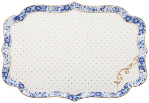 PiP Studio Servierschale Royal White Servierschale 26 cm, Porcelain, (Tabletts), Tray Royal White 26x18cm