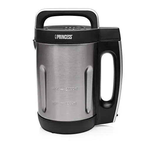 Princess 214002 Soup Maker Family XL - Suppenkocher für die ganze Familie - Suppenbereiter mit 2L Edelstahlbehälter, 6 Programme und automatischer Temperaturabschaltung für sichere Anwendung. Ideal für köstliche Suppen, Smoothies und Saucen.