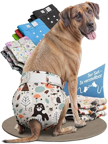 HUND IST KÖNIG Hundewindeln für Hündinnen (3 Stück) von HUND IST KÖNIG