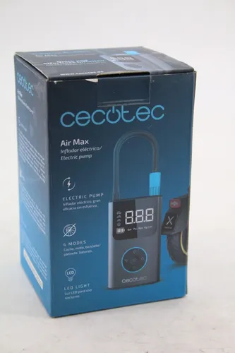 Cecotec Tragbarer Elektrischer Luftkompressor Air Max, Reifenpumpe 150 PSI