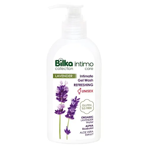 Bilka Collection Intim Waschgel mit Bio Lavendelwasser und Aloe Vera-Extrakt, Erfrischend, Unisex Intimpflege für die tägliche Hygiene, Parabenfrei, SLS frei, 200 ml