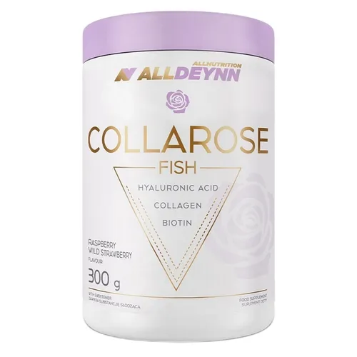 Allnutrition AllDeynn Collarose Fish 300 g Dose - Nahrungsergänzungsmittel mit köstlichem Himbeer-Wilderdbeer-Geschmack, ideal zur Unterstützung der Fitnessziele und für eine ausgewogene Ernährung.