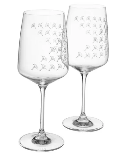 Joop! WEIßWEINGLAS Faded Cornflower, 2-teilig - Elegantes Weißweinglas-Set aus Kristallglas, spülmaschinengeeignet und ideal für stilvolles Servieren von Chardonnay, Riesling oder Sauvignon Blanc.
