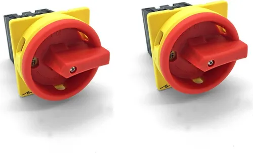 ARLI Hauptschalter 25A 4-polig Fronteinbau - 2er Set - Sonstiges Elektromaterial, ideal für industrielle Anwendungen mit robuster Bauweise und effizienter Stromtrennung für zuverlässigen Anlagenschutz.