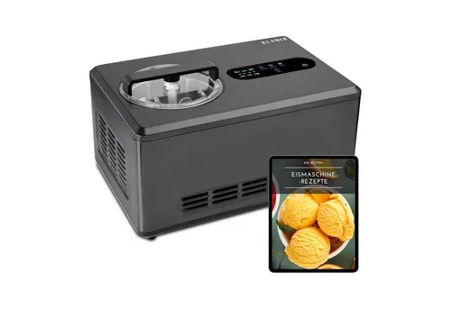 KLAMER Eismaschine 2-in-1: Eiscrememaschine & Joghurtbereiter