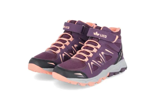 Lico Kinder Allen High VS Schuhe - Größe 31, rot - Wanderschuhe für Kinder mit Comfortex Membran, Klettverschluss und griffiger Sohle für optimalen Halt und Komfort bei jedem Wetter.