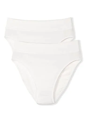 CALIDA Slip Elastic Duopack - 2er Pack mit breitem Softbund in Weiß - Funktionsunterwäsche aus 94% Baumwolle, hoch geschnitten und körpernah für perfekten Sitz. Pflegeleicht und trocknergeeignet – ideal für den Alltag!