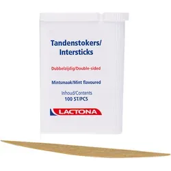 Lactona Zahnhölzer Intersticks doppelendig mint 100 St