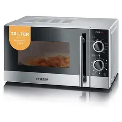 Severin Mikrowelle 20 l mit Grillfunktion 2-in-1 - Mikrowellen mit 900 W Leistung, Grillfunktion und Auftaufunktion für vielseitige Zubereitungsmöglichkeiten. Ideal für schnelle und leckere Gerichte in der Küche.