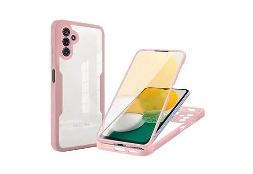 betterfon Handyhülle für Galaxy A13 5G / A04 / A04s TPU Schutzcase Schwarz, 2-teiliges 360 Grad Case mit Rundumschutz und Displayschutz
