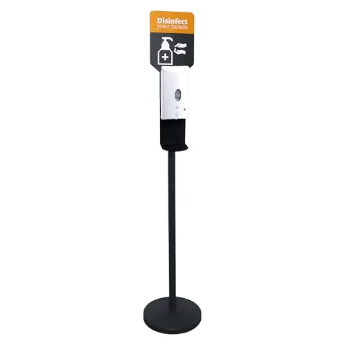 APS 98250 Desinfektionsständer -SPRAY- Ø 32 cm, H: 163 cm in schwarz von APS