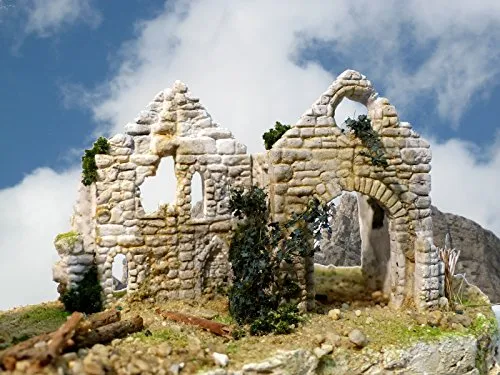 menta-modellbau Kapelle Burgruine Spur H0/TT/N NEBELFELS