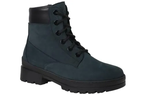 Ganter Damen Gela Mode-Stiefel, Petrol, 38.5 EU - Wanderschuhe mit Schurwolle und Wechselfußbett für optimalen Komfort und Anpassungsfähigkeit beim Wandern.