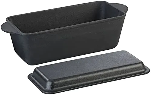 Rosenstein & Söhne Gusseisen Brotbackform mit Deckel 25 x 12 cm
