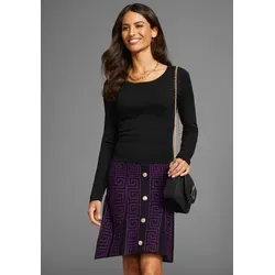 Strickkleid LAURA SCOTT, Damen, Gr. 38, schwarz von Laura Scott