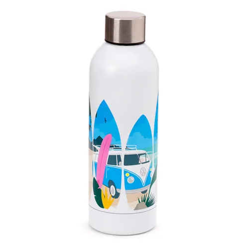 VW T1 Bulli Thermoflasche Edelstahl 530ml Surf Beach Camper Isolierflasche Retro