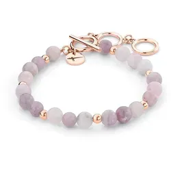 Tamaris Armband TJ-0358-B-21 Flieder - Elegantes Beads Armband aus Halbedelsteinen und Edelstahl IP Roségold, 21 cm lang. Ideal als Geschenk in original Tamaris Verpackung, vereint zeitloses Design und hohe Qualität.