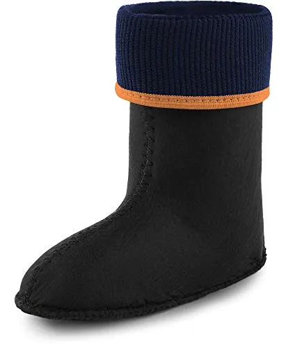 Ladeheid Kinder Mädchen Jungen Wärmende Stiefelsocken für Gummistiefel Innenschuh KL058 (Orange, 29 EU)