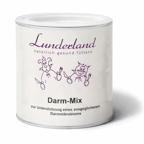 Lunderland Darm-Mix | 150 g | Ergänzungsfuttermittel für Hunde & Katzen | Mit Flohsamenschalen