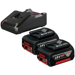 Bosch Akku-Starter-Set GBA 2x 5,0 Ah Akku + Ladegerät GAL 18V-40