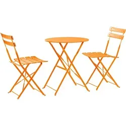 Harbour Housewares 2 Sitzer Sussex Bistro Set in orange von Harbour Housewares