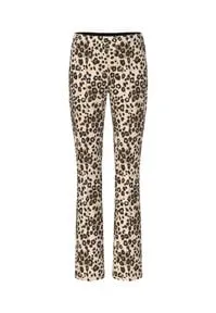 Feminine Fit Hose FREDERICA - Stoffhose im modernen Leo-Print mit weichem Technostretch für optimalen Komfort. Der innenliegende Gummibund und die taschenlose Verarbeitung sorgen für eine harmonische Silhouette. Ideal für stilbewusste Frauen!