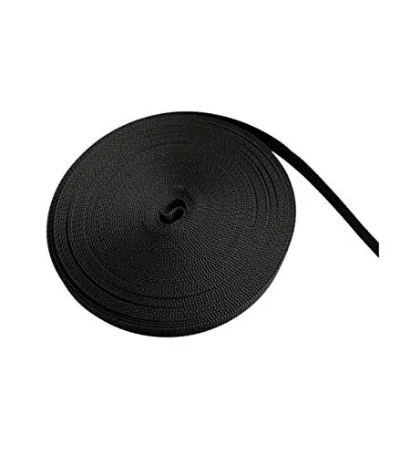 On1shelf 10 mm breites schwarzes Nylon-Gurtband, robustes Polypropylen-Gurtband, 10 m (10 mm)