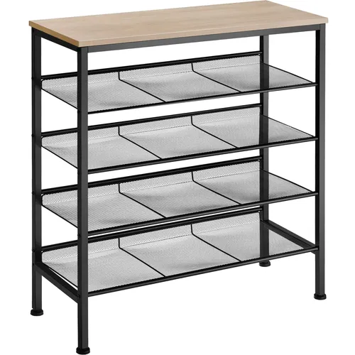 TecTake Schuhregal Bournemouth 75,5x30,5x85,5cm in braun von tectake