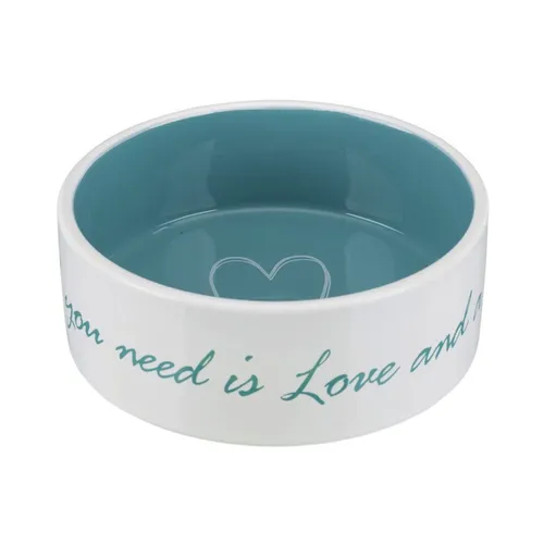 TRIXIE Futternapf Keramiknapf Pet's Home creme/petrol von Trixie