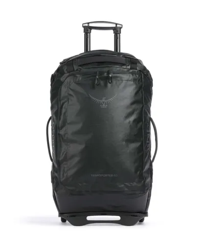 Osprey Transporter Wheeled Duffel 60 Raven Black OS - Outdoor Reisetaschen und Reisegepäck mit großer Öffnung für einfaches Packen und praktischem Außenfach für schnellen Zugriff auf kleine Gegenstände.