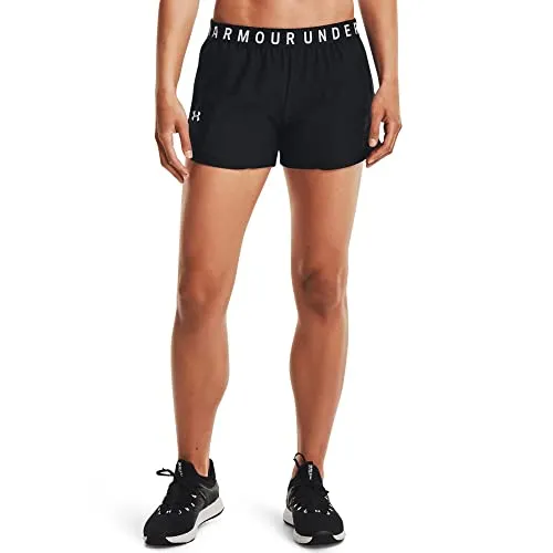 Under Armour Play Up Shorts 3.0 - Damen Laufshorts - Laufshorts für Damen mit optimalem Tragekomfort, atmungsaktivem Material und schnelltrocknendem Design. Praktische Seitentaschen und fusselfreies Finish für zusätzliche Strapazierfähigkeit.