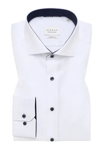 ETERNA MODERN FIT Langarmhemd, Herren, Gr. 41, bügelfrei, weiß - Herren-Freizeithemden, das bügelfreie ETERNA MODERN FIT Hemd aus 100% Baumwolle bietet exzellenten Tragekomfort und verdeckt zuverlässig Tattoos.