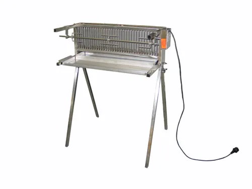 Schneider Grillgeräte 66 für Hähnchen und Rollbraten - Elektrische Tischgrills, rostfreier Edelstahl für optimale Grillresultate und vielseitige Nutzung als Spießgrill.
