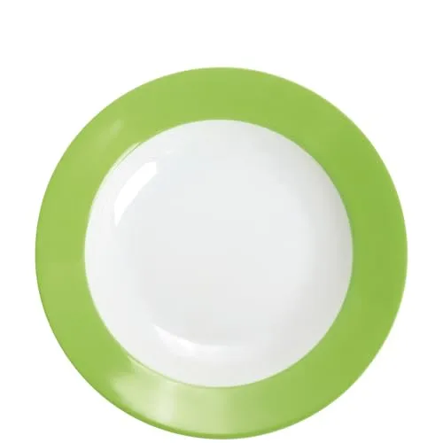 KAHLA Pronto Colore Suppenteller 22 cm fresh lime|hellgrüner tiefer Teller aus Porzellan