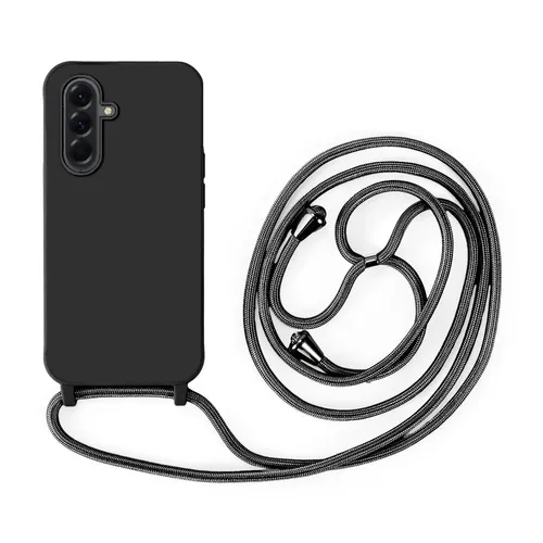 Handykette für Samsung Hanyhülle, Band Hülle Kodel Halskette Galaxy A56 Schwarz