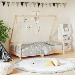 vidaXL Kinderbett 80x160 cm aus massivem Kiefernholz