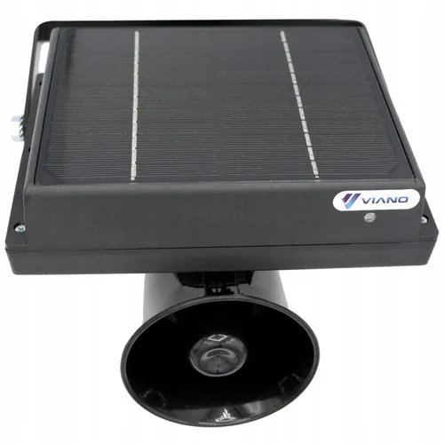 Viano Solar-Vogelabwehrgerät IP54 Schwarz - Effektive Vogelabwehr für den Außenbereich mit solarbetriebener Technologie. Einfach in der Handhabung und umweltfreundlich, schützt Ihre Umgebung zuverlässig vor störenden Vögeln.