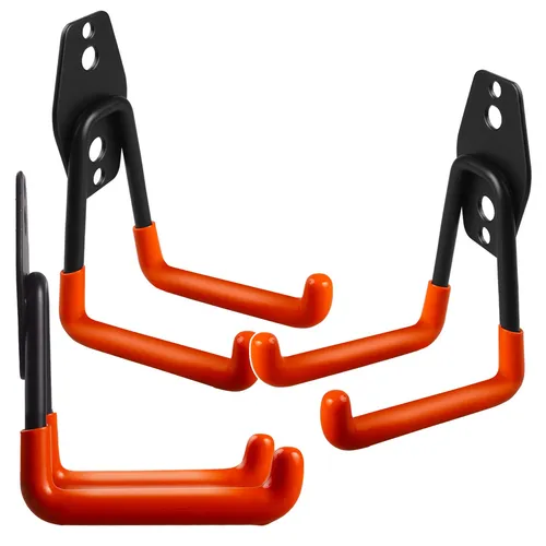 3x Wandhalterung aus Stahl Haken für die Garage