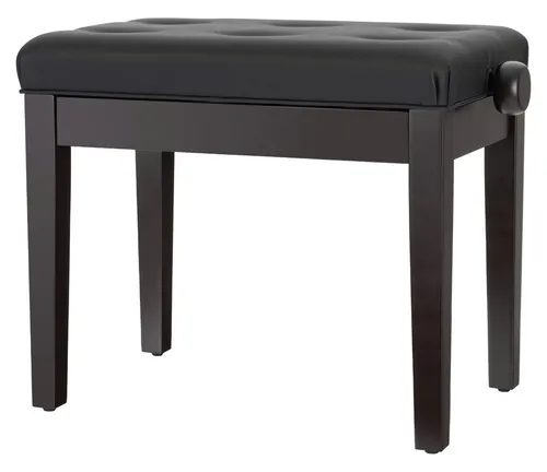 Classic Cantabile Pianobank Modell D Rosenholz Matt - Zubehör für Tasteninstrumente, hochwertiger Klavierhocker mit verstellbarer Höhe und massiver Holzkonstruktion für optimalen Komfort beim Spielen.