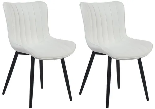 CLP 2er Set Stühle Largo – Gepolsterte Esszimmerstühle in Samt oder Kunstleder - Moderne Esszimmerstühle mit hochwertigem Samt- oder Kunstlederbezug, ideal für komfortables Sitzen. Erhältlich in mehreren Farben, passen perfekt in jede Einrichtung.